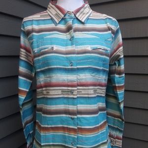 Tasha Polizzi Blue Serape Shirt